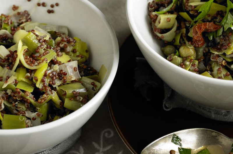 Pilaf de quinoa au poireau
