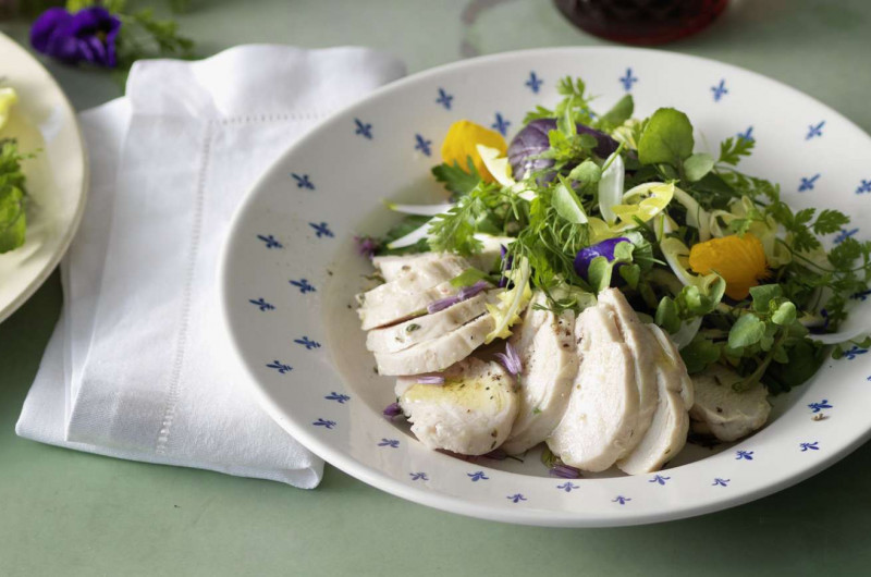 Poitrine de poulet à l’huile d’olive piquante