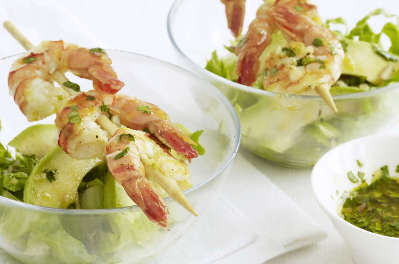 Cocktail de crevettes à l’avocat