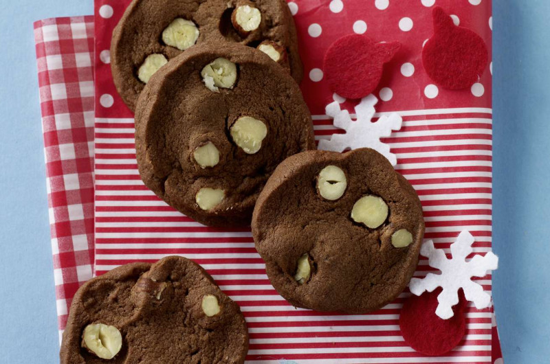 Sablés au chocolat et aux noisettes