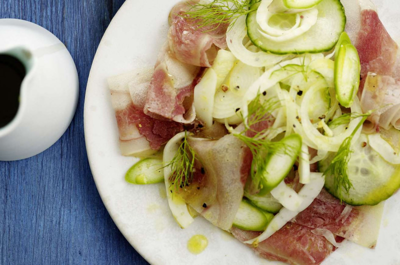 Salade de fenouil avec museau de bœuf