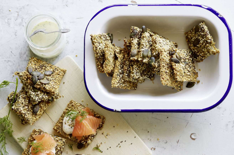 Pain croustillant au chia