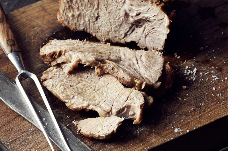 Cou de veau braisé à la bière brune