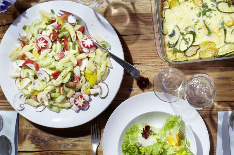 Salade de penne et légumes