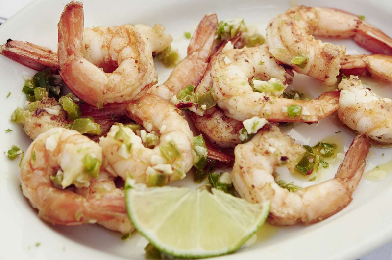 Crevettes à l’ail
