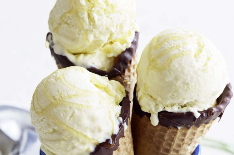 Crème glacée au maïs