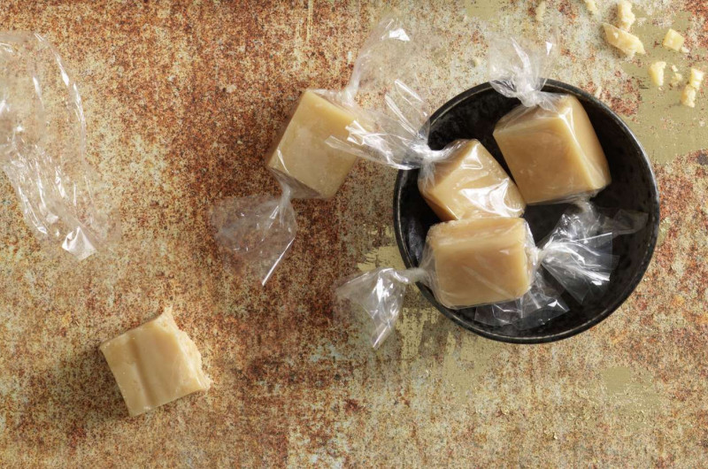 Caramels à la crème et au miel