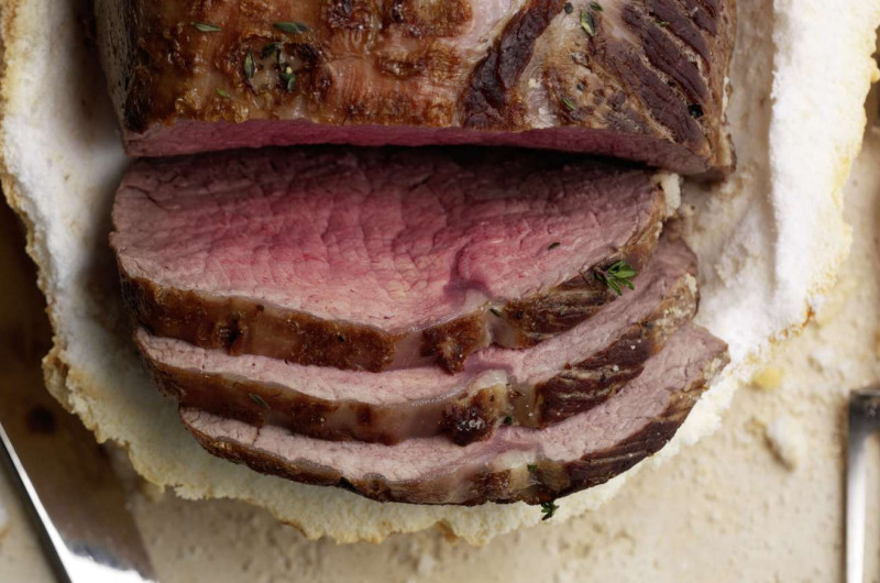 Rosbif en croûte de sel