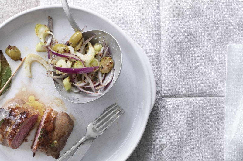 Quasi d’agneau lardé au gril