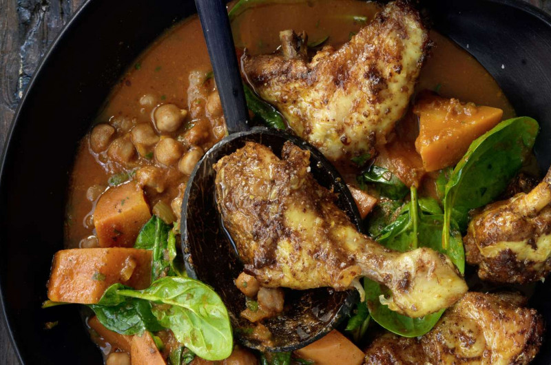 Poulet avec pois chiches
