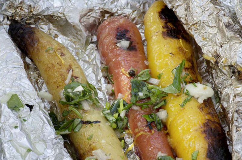 Carottes au sel citronné en papillotes