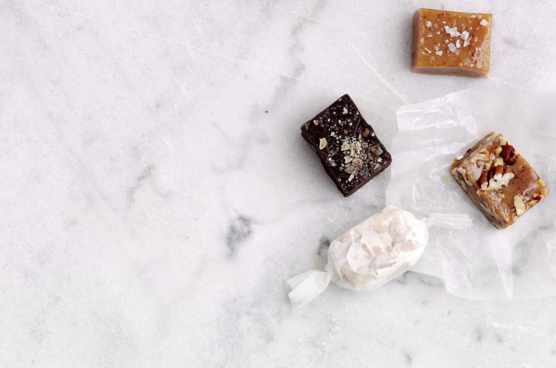 Carrés chocolatés avec éclats de cacao