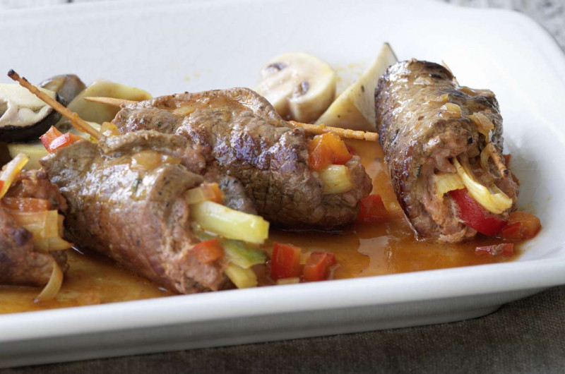 Paupiettes de bœuf aux luganighe