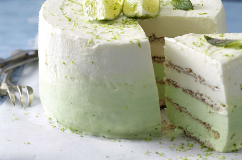 Tourte glacée au citron vert
