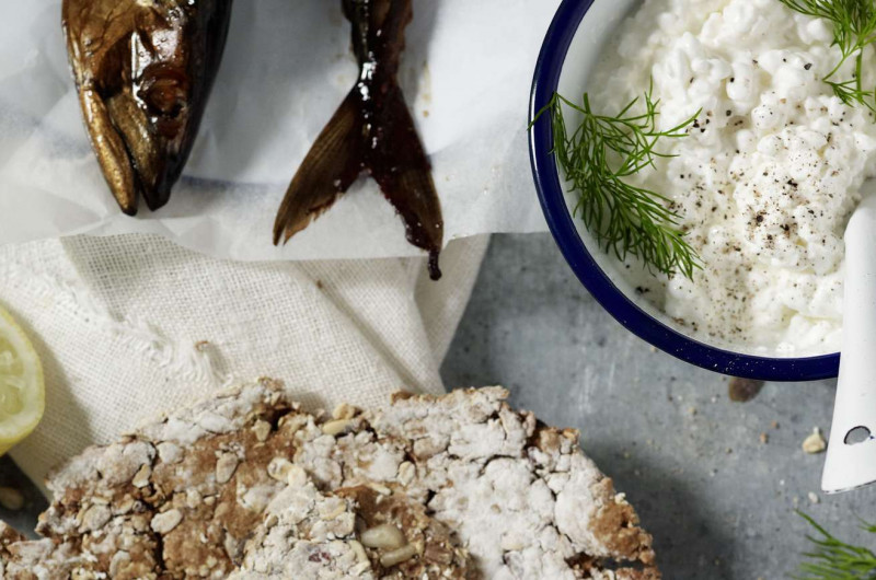 Knäckebröd avec maquereau