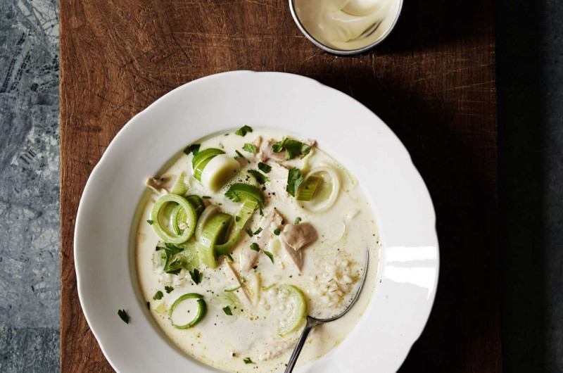 Cock a leekie soup (Soupe écossaise de poulet)