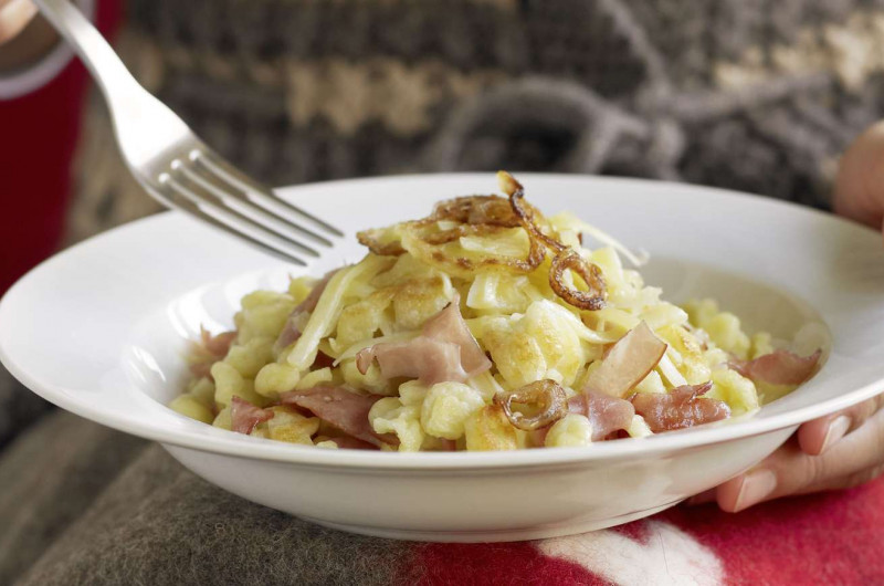 Knöpfli au jambon paysan et au fromage de montagne