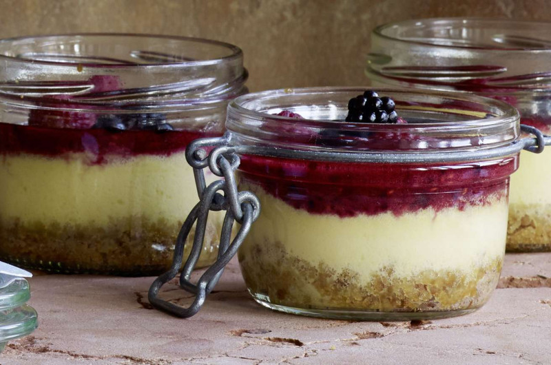 Cheesecakes aux baies des bois