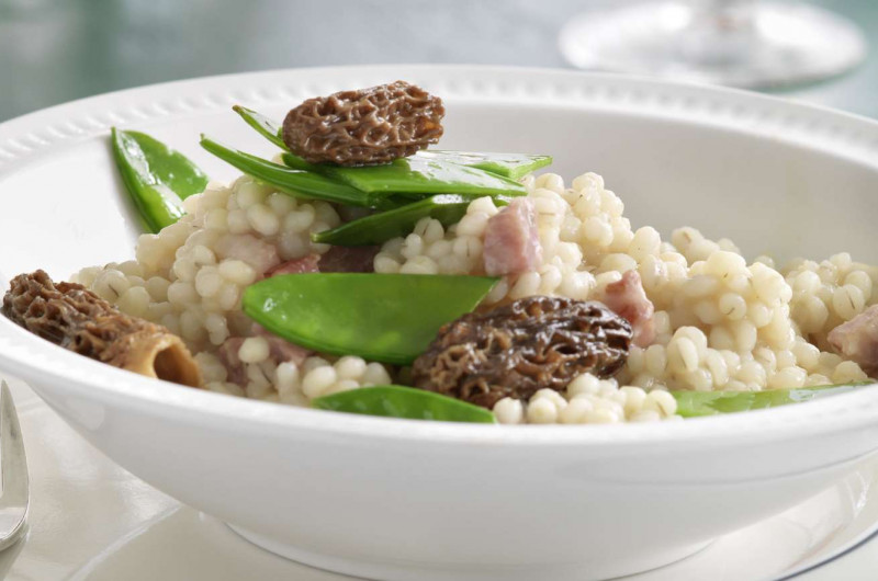 Risotto d’orge aux morilles