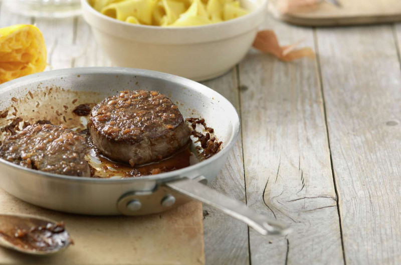 Filet de bœuf glacé au porto et à l’orange