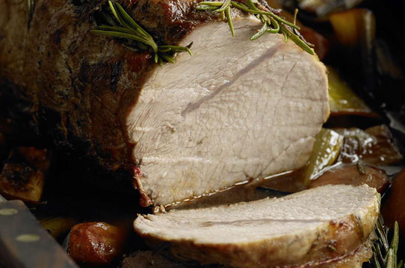 Rôti de veau sur légumes d’hiver