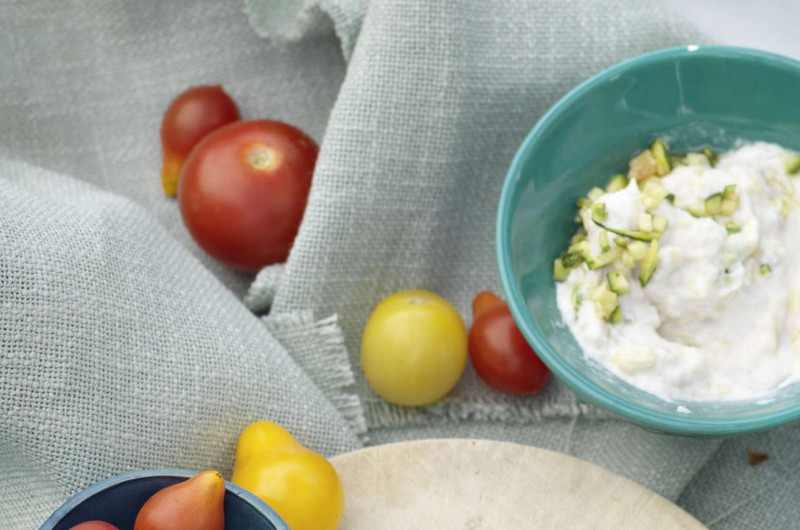 Mousse de truite à la courgette