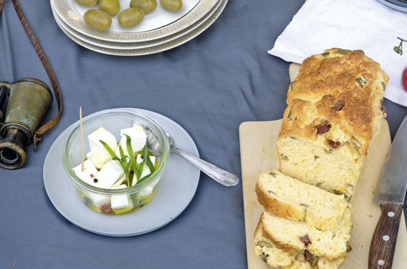 Feta marinée à l'estragon