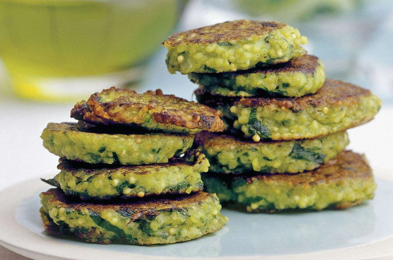 Galettes de millet à l’ail des ours
