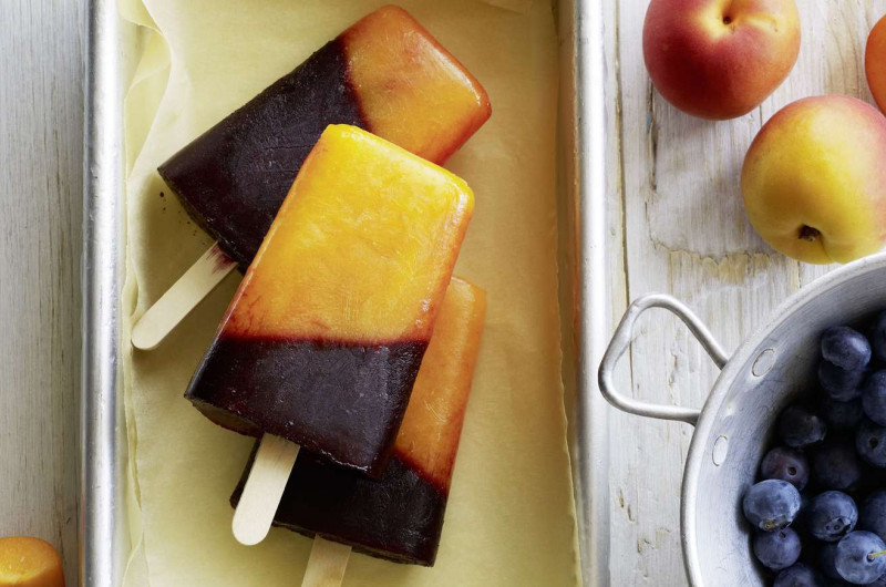 Glace abricot-myrtille