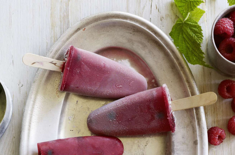 Glace framboise-cassis