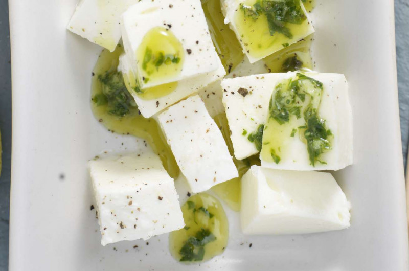 Mozzarella marinée