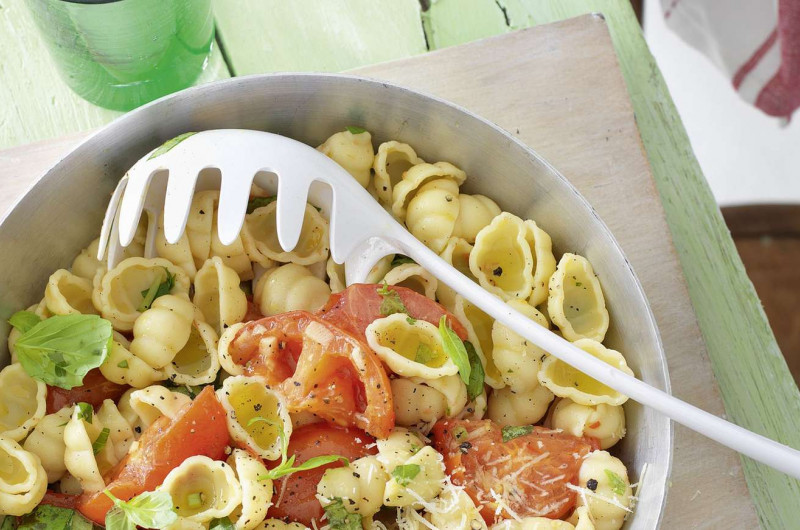Pâtes aux tomates fraîches