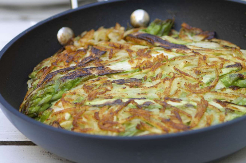 Röstis aux asperges