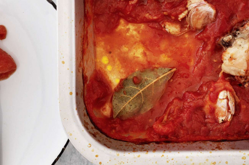 Poulet rôti aux tomates