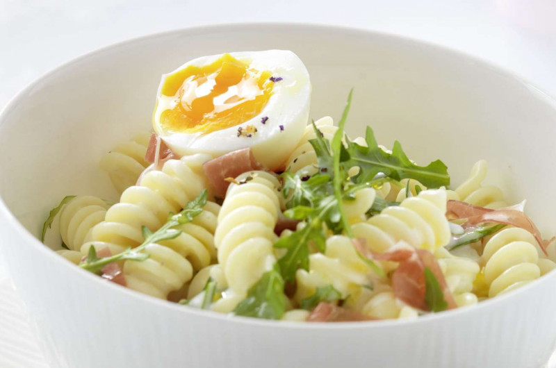 Fusilli à la crème avec culatello di Parma