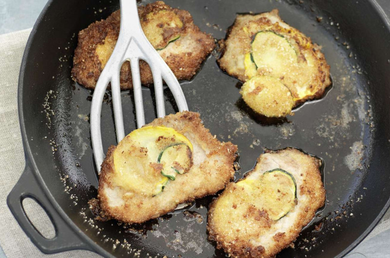 Escalope de veau avec courgette
