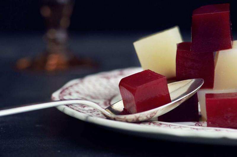 Gelées de groseilles tricolores