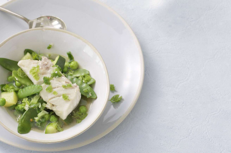 Potée de légumes avec cabillaud