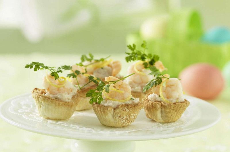 Tartelettes aux crevettes