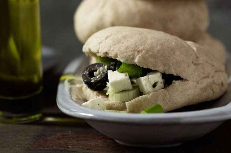 Pita avec salade de feta