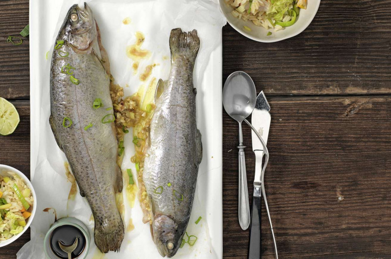 Truite au gingembre et citron vert