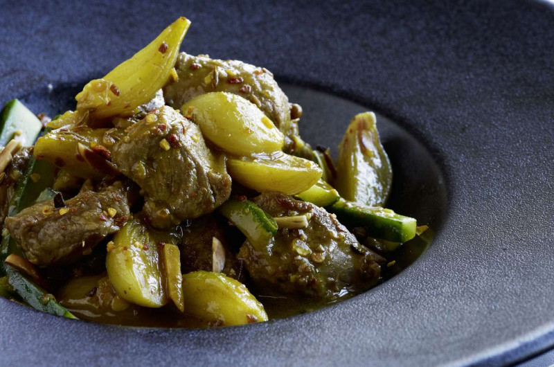 Curry d’agneau aux amandes