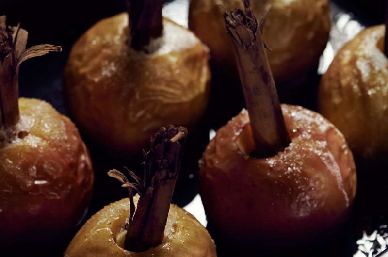 Pommes rôties à la cannelle