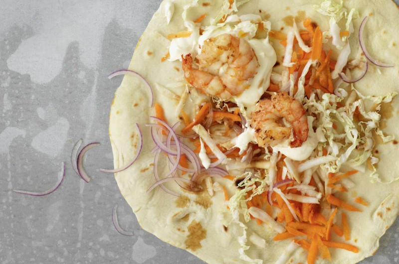 Wrap aux crevettes