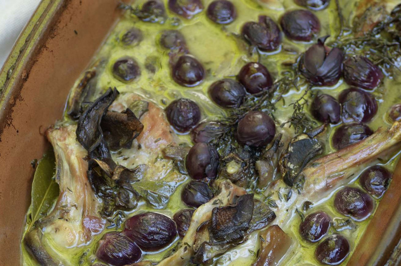 Civet de lapin en Römertopf