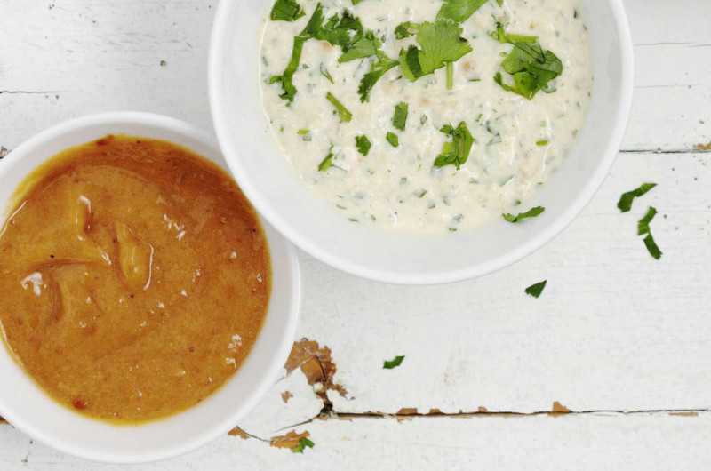 Dip cacahouète-coriandre