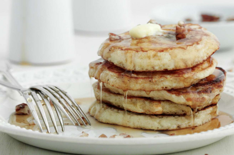 Pancakes à la banane et au petit-lait