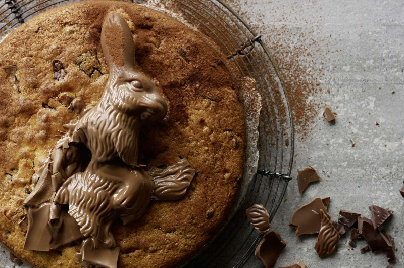 Gâteau de lapins en chocolat