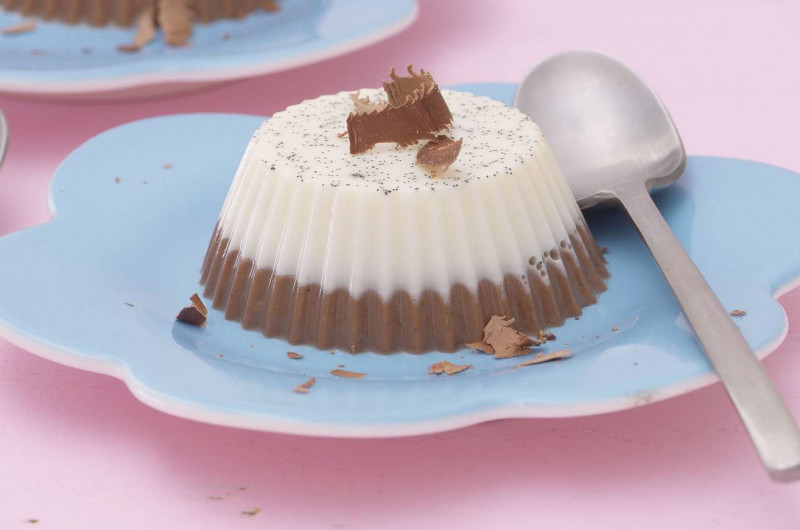 Miniflans vanille-chocolat