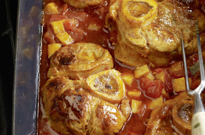 Jarrets de veau avec tomates